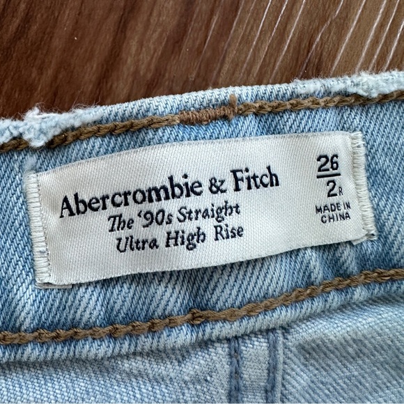 Abercrombie & Fitch Curve Love Ultra High Rise 90s Straight Jean Size 20 Regular - Picture 7 of 15